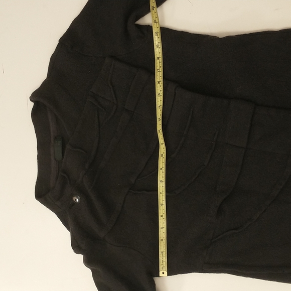 Avant Garde Moyuru Wool Coat Japanese Asymmetrical Art to Wear in Black  Damaged - Picture 13 of 16